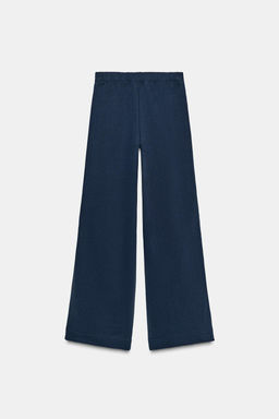 WIDE PLUSH TROUSERS WITH LACE - Zara фото 8