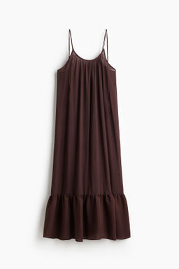 Vestido playero con tirantes de lazo