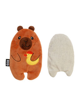 Мягкая игрушка - грелка «Капибара с уточкой», с вишнёвыми косточками, 18 см