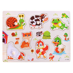 Пазл-вкладыш Веселые животные