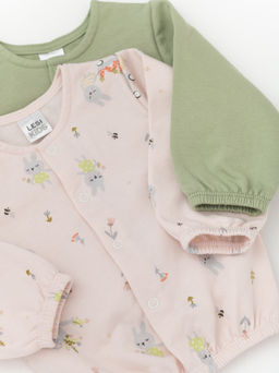 Кофта утепленная комплект 2шт., беж/бирюза - Lesi kids фото 10