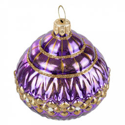 Елочная игрушка фигурка стеклянная Фонарик ажурный-4 д7,8см, h10,3см, ручная художественная роспись, подарочная упаковка (Россия) - Домашняя мода фото 2