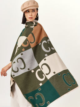 в составе ШЕРСТЬ  и КАШЕМИР Большой, мягкий, теплый  двусторонний палантин - Tantino фото 4