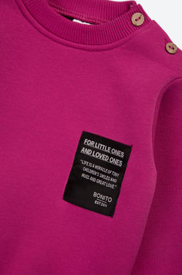 Теплый костюм для девочки из футера с начесом Bonito  фото 7