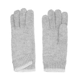 Перчатки серого цвета из шерсти
