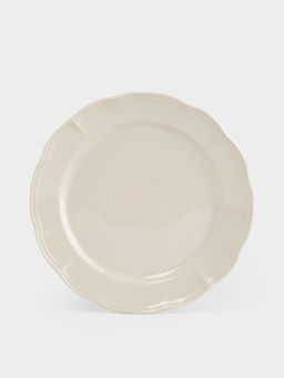 Тарелка обеденная, 27 см, фарфор P, молочная, Rustic