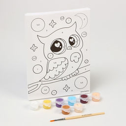 Картина по номерам для детей «Совушка на ветке», 21×15 см