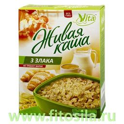 Живая каша "3 злака" 100% пророщенное зерно, 300 г, ТМ "Vita"