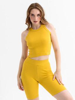 Майка-топ Кашкорсе рубчик лапша - Оптима фото 59