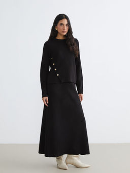 Beli Lastikli Triko Etek