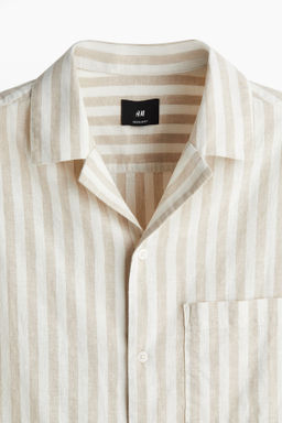 Camisa en mezcla de lino Regular Fit - H&m фото 8