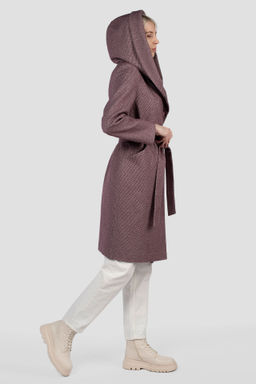 Пальто женское демисезонное (пояс) - El podio фото 5