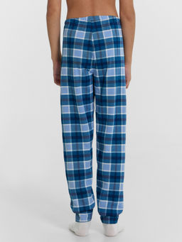 Комплект для мальчиков (футболка, брюки) светло-молочный в бирюзовую клетку - Mark formelle фото 5