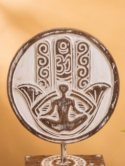 Цена за 2 шт. Сувенир на подставке «Хамса», 24×9×33 см, дерево