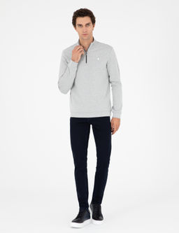 Свитшот Cacharel Regular Fit из хлопка серый меланж