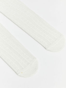 Kendinden Desenli K?z Bebek K?lotlu ?orap 2li