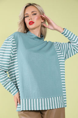 Лонгслив Найди баланс (шалфей) - Эльза фото 3