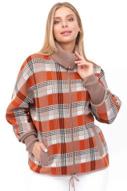 Жакет Д 3128/бежево-оранжевый