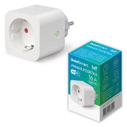 USH-A101 1G/WF WHITE Умная розетка Wi-Fi. 16A. До 3680Вт. Голосовое управление+приложение UnielSmart. TM Uniel - Volpe фото 12