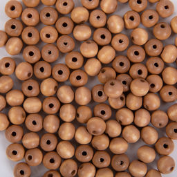 Бусина Zlatka дерево HWBD-10 10 мм 10 х 40 г тёмное дерево