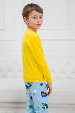 Пижама детская из интерлока Улыбка енот в нло - Амадэль фото 9