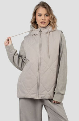 Куртка жилет двусторонняя демисезонная (синтепон 100)