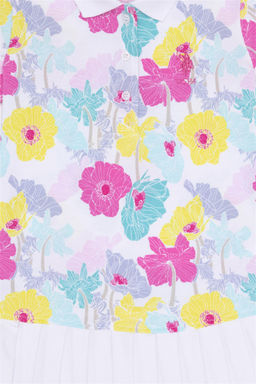 Белое трикотажное платье для девочки Неожиданная скидка в корзине - U.s. polo assn фото 4