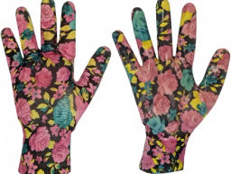 Перчатки садовые с покрытием серые  Zema Цена за 3 пары.