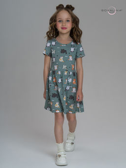 Платье Лето котята хаки - Sovalina фото 20