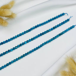 Бусины для украшений из Апатита (62 бусины) 39 см