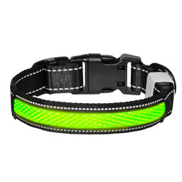 ВИА Светодиодный ошейник "Мэнни", зелёный, размер S, 2,5x40см 88кит09