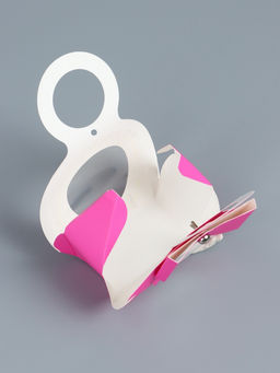 Цена за 10 шт. Коробка складная, с бантом и ручкой, 13?6.5?4 см, розовая - UPAK LAND фото 4