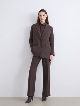 Standart Fit ?spanyol Pa?a Kad?n Pantolon