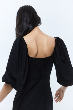 Vestido con mangas globo - H&m фото 4