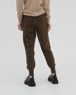 Брюки из пуха яка 05087 коричневые