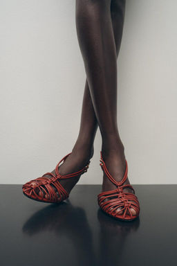 HIGH-HEEL CAGE SANDALS - Zara фото 3