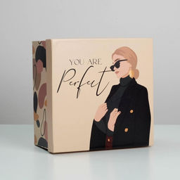 Коробка подарочная квадратная Girl, 22 22 12 см - Дарите счастье фото 2