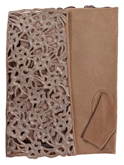 Перчатки женские ш/п F-0160 l.taupe - Eleganzza фото 2