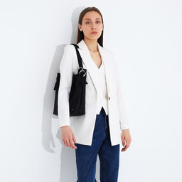 Сумка-тоут на молнии, 2 наружных кармана, цвет чёрный - Simaland фото 8