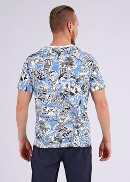 CLE Футболка муж. 542371/24кдн джинсовый/т.синий - Clever wear фото 2