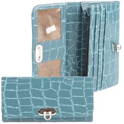 Портмоне женское Cayman-403к н/к, 2 отд, 10 карм, бирюза скат (81) 156674