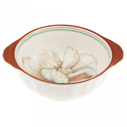 Блуминг флауэрс (Blooming flowers) Салатник фарфоровый 200мл, 12,5х10,2х4,2см, с ручками, с деколью, отводка (Китай) - Домашняя мода фото 4