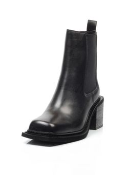 01-E21B-1A BLACK Ботинки демисезонные женские (натуральная кожа, байка) - Фабричный китай фото 7