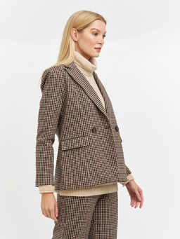 пиджак женский в коричневых цветах - Glenfield фото 4