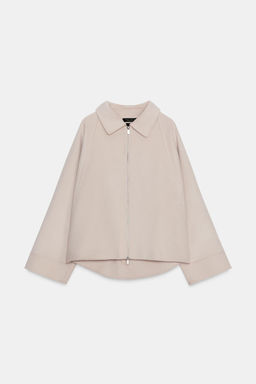 WOOL JACKET WITH ZIP ZW COLLECTION