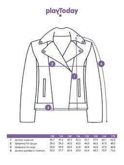 PlayToday / Куртка из экокожи для девочки