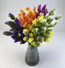 Хмель, белое декоративное растение 7 веточек 35см, пластик - Aopen фото 4