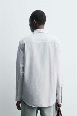 STRIPED OXFORD SHIRT - Zara фото 3