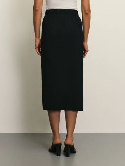 Юбка на запах с декоративными бусинами / Zarina  фото 4