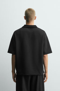 INTERLOCK ZIP-UP POLO SHIRT - Zara фото 3